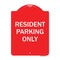 Signmission Resident Parking Only Heavy-Gauge Aluminum Architectural Sign, 24" x 18", RW-1824-9756 A-DES-RW-1824-9756 - alternate 1